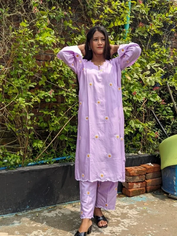 এসি কটন টু পিস ড্রেস