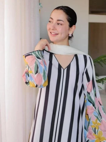 Digital Printed Swiss Lawn Dress