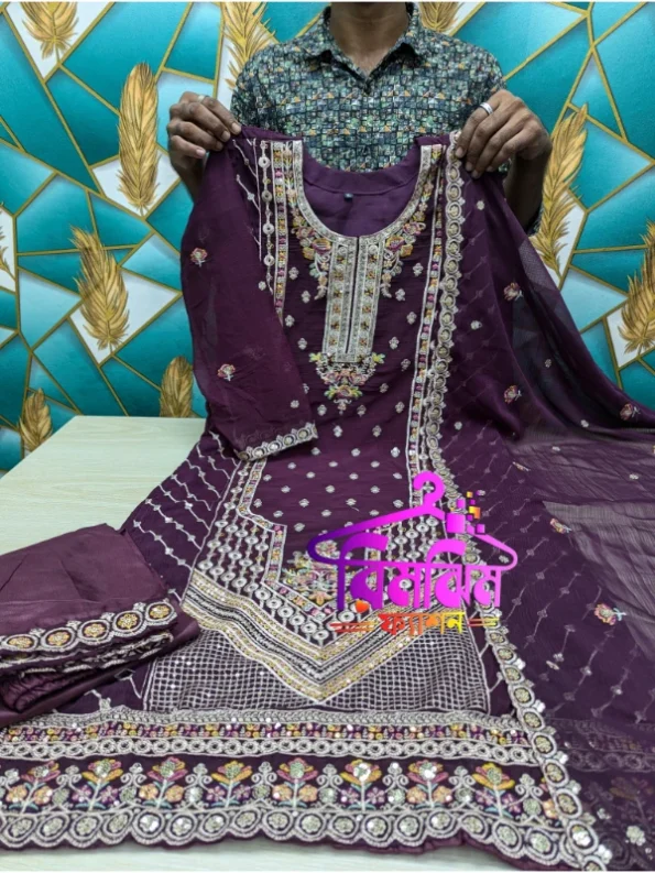 প্রিমিয়াম লাক্সারি জর্জেট ড্রেস