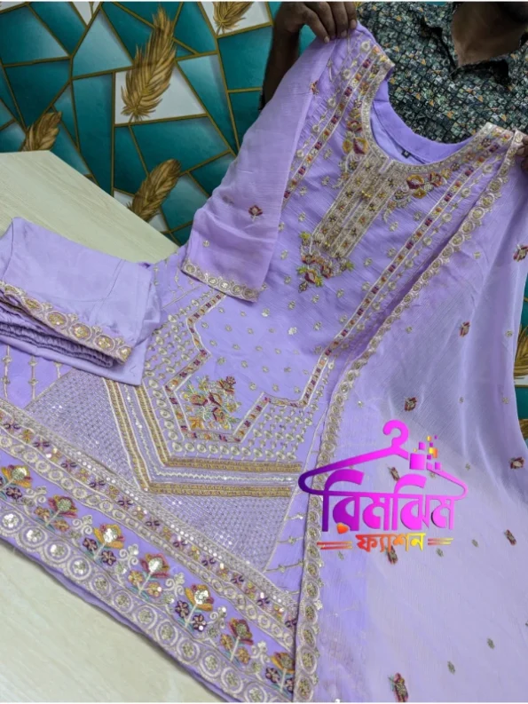 প্রিমিয়াম লাক্সারি জর্জেট ড্রেস