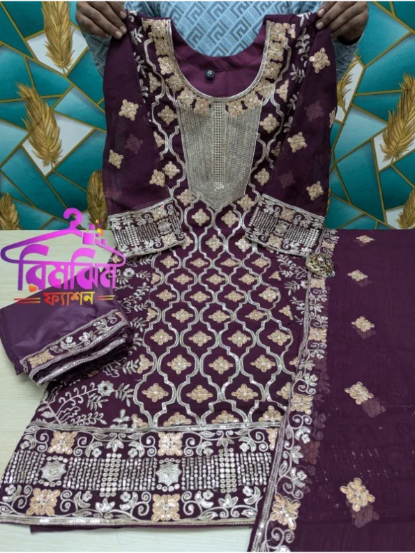 প্রিমিয়াম লাক্সারি জর্জেট ড্রেস