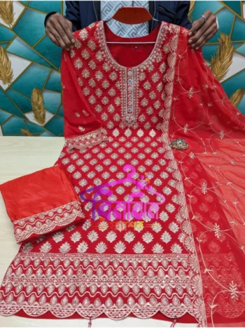 জর্জেট স্টন ওয়ার্ক 4 পিস ড্রেস