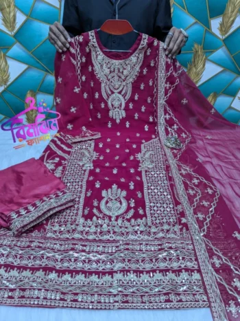 প্রিমিয়াম কোয়ালিটি জর্জেট সিকোয়েন্স ওয়ার্ক ড্রেস